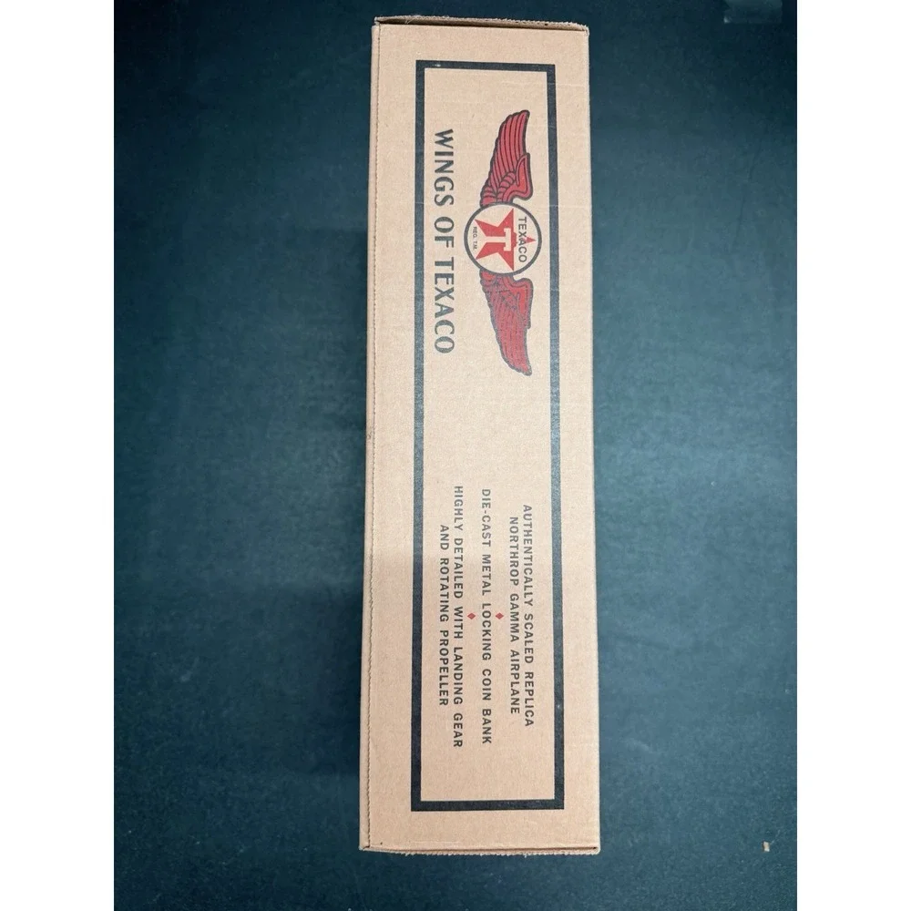 Texaco Wings 1932 Northrop Gamma Coin Bank Ertl 2nd Series w/ Box (m28)‎
